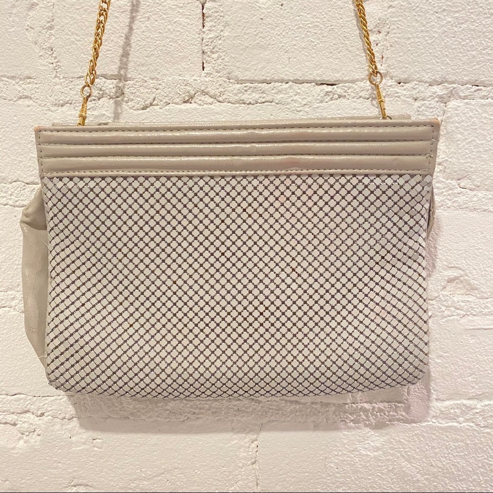 Whiting & Davis Mesh Purse with gold chain